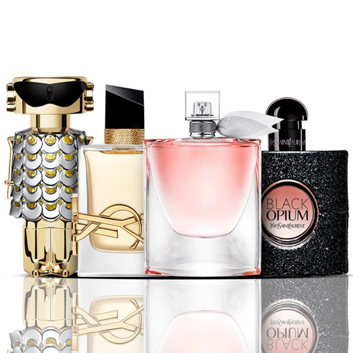 Zestaw 4 perfum | Libre + La Vie Est Belle + Black Opium + Fame 100 ml